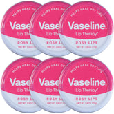 Vaseline Lip Therapy Lip Balm Tin Rosy Lips 0.6 oz 6 Count