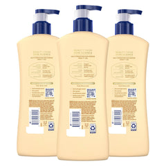 Vaseline Intensive Care Nourishing Moisture Body Lotion 3 Pk Made with Ultra-Hydrating Lipids + Pure Oat Extract for Dry Skin, for Nourished, Healthy-Looking Skin 20.3 oz