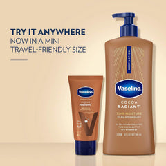 Vaseline Intensive Care Body Lotion Cocoa Radiant for Dry Skin Lotion Made with Ultra-Hydrating Lipids and Pure Cocoa Butter for a Long-Lasting, Radiant Glow 32 Fl oz
