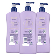 Vaseline Intensive Care Calm Healing Body Lotion 3 count for Dry Skin Made with Ultra-Hydrating Lipids and Lavender Extract to Heal and Restore Dry Skin 20.3 oz