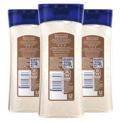 Vaseline Intensive Care Cocoa Radiant Pack of 3 for Glowing Skin Body Gel Oil Made with Pure Cocoa Butter + Replenishing Oils 6.8 oz