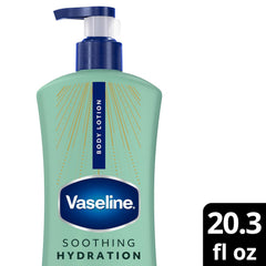 Vaseline Soothing Hydration Body Lotion Soothing Hydration for Dry Skin with Ultra-Hydrating Lipids + 1% Aloe Vera Extract to Refresh Dehydrated Skin 20.3 Fl oz