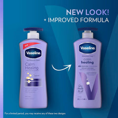 Vaseline Intensive Care Calm Healing Body Lotion 4 Count for Dry Skin Lotion Made with Ultra-Hydrating Lipids and Lavender Extract to Heal and Restore Dry Skin 20.3 Oz